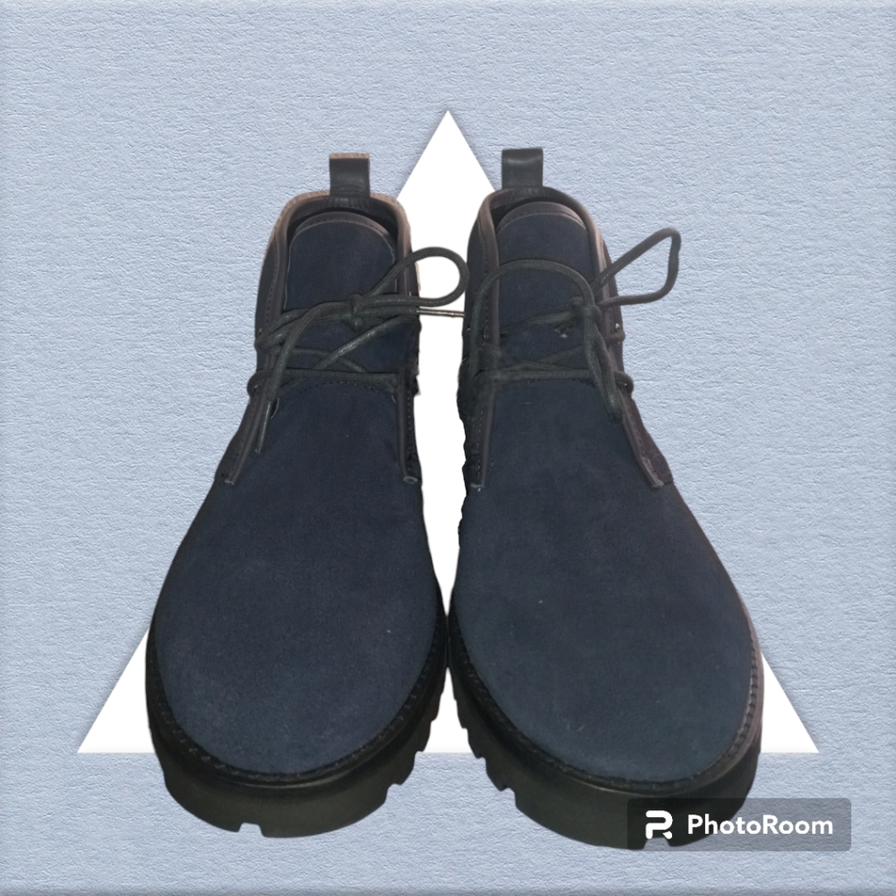 NWOT Men's COACH Desert Boots Navy Blue Suede Size 9.5